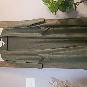 Olive Green Sarah Duster Cardigan- LuLaRoe